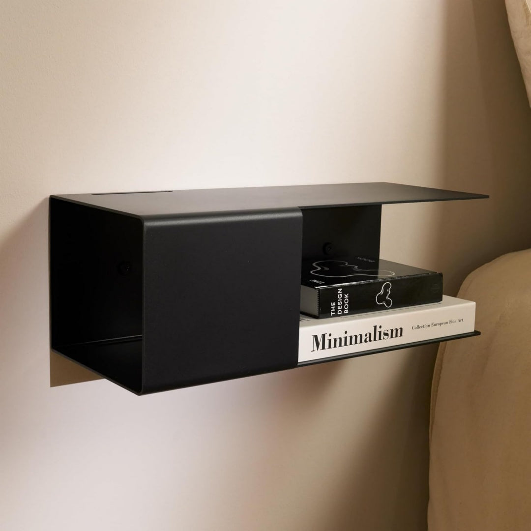 comodini nero alluminio per letto