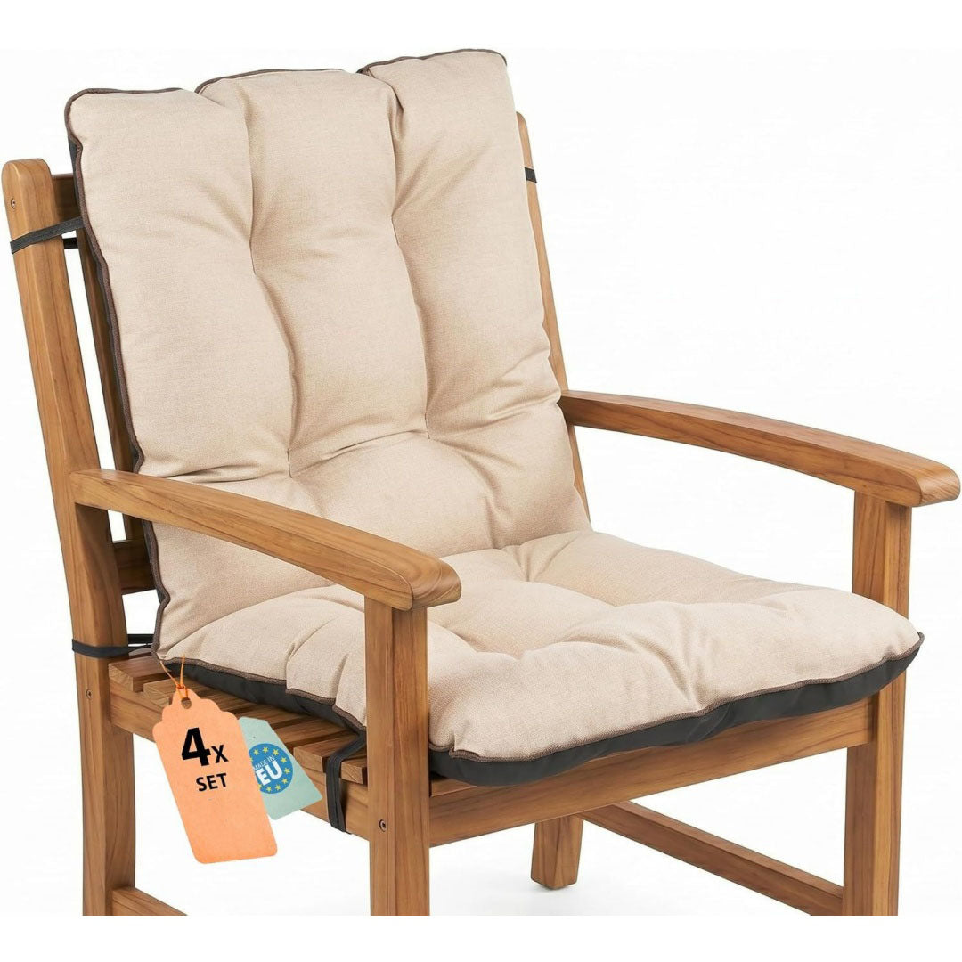cuscini per panche beige lino naturale resistente con